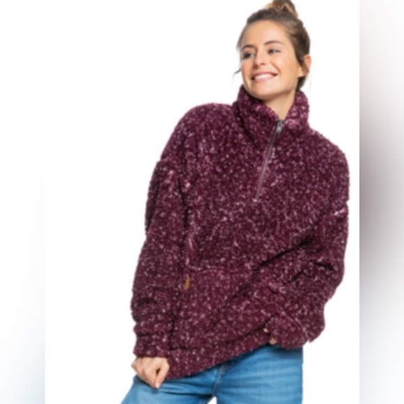 ROXY Bonfires On The Beach Half-Zip Fleece - Picture 1 of 4